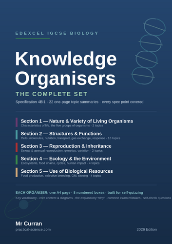 Edexcel IGCSE Biology Knowledge Organisers