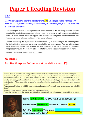 Q2 EDUQAS PAPER 1 READING – THE IMPRESSIONS QUESTION (GCSE English Language)