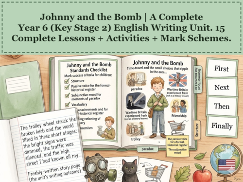 Johnny and the Bomb | Year 6 English Unit | 15 Complete Lessons + Resources + Mark Scheme