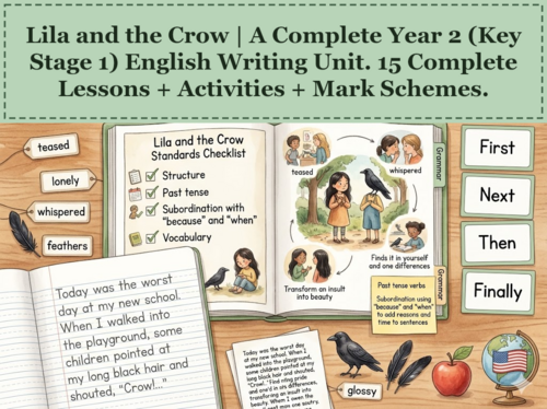 Lila and the Crow | Year 2 English Unit | 15 Complete Lessons + Resources + Mark Scheme