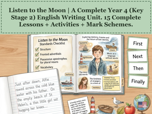 Listen to the Moon | Year 4 English Unit | 15 Complete Lessons + Resources + Mark Scheme