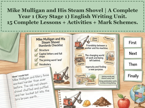 Mike Mulligan and His Steam Shovel | Year 1 English Unit | 15 Complete Lessons + Resources