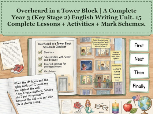 Overheard in a Tower Block | Year 3 English Unit | 15 Complete Lessons + Resources + Mark Scheme