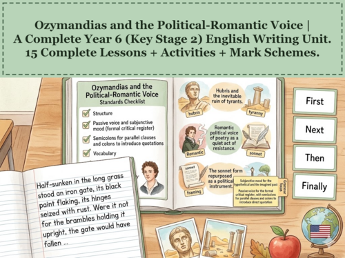 Ozymandias and the Political-Romantic Voice | Year 6 English Unit | 15 Complete Lessons