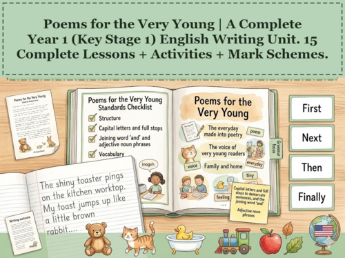 Poems for the Very Young | Year 1 English Unit | 15 Complete Lessons + Resources + Mark Scheme