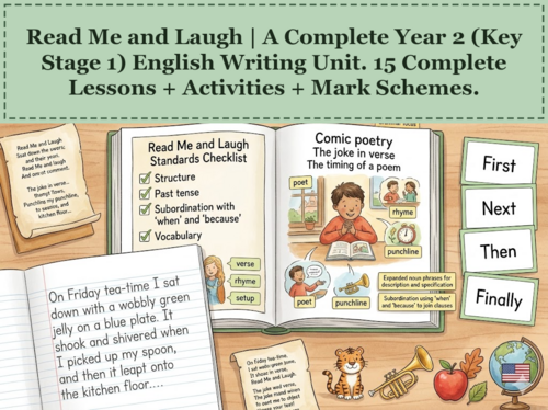Read Me and Laugh | Year 2 English Unit | 15 Complete Lessons + Resources + Mark Scheme