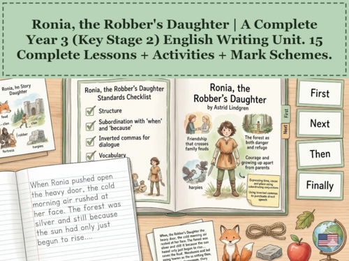 Ronia, the Robber's Daughter | Year 3 English Unit | 15 Complete Lessons + Resources