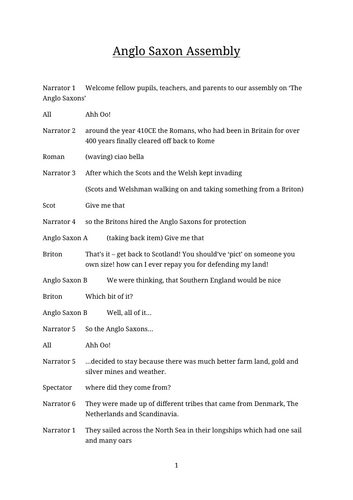 Anglo Saxon Assembly