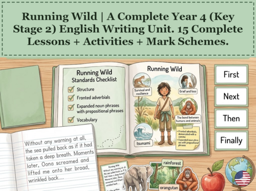 Running Wild | Year 4 English Unit | 15 Complete Lessons + Resources + Mark Scheme