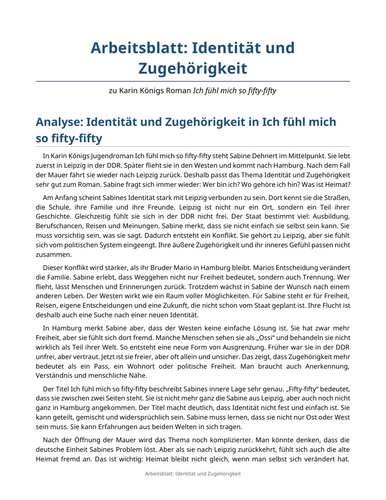 Ich fühl mich so fifty-fifty – Karin König – Identity and Belonging