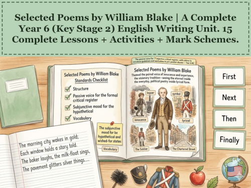 Selected Poems by Wendy Cope | Year 5 English Unit | 15 Complete Lessons + Resources + Mark Scheme