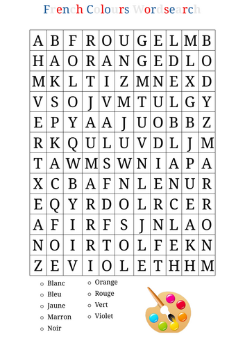 French Wordsearches