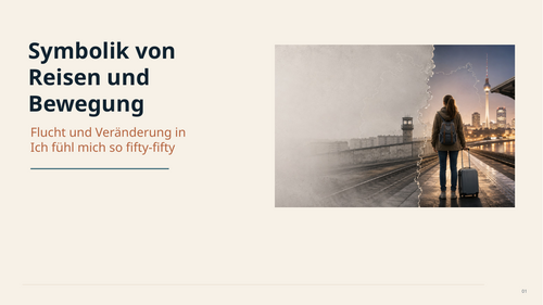 Ich fühl mich so fifty-fifty – Karin König – Symbolism of Travel and Movement