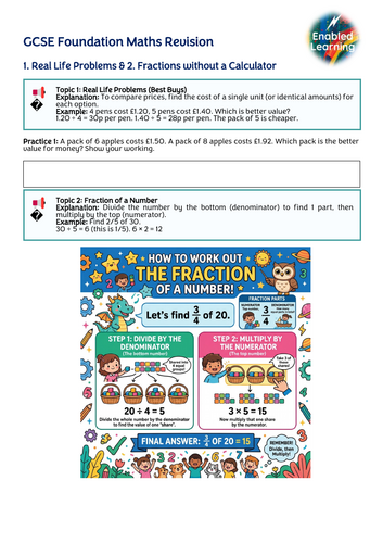 GCSE Foundation Maths - Mixed Practice