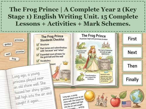 The Frog Prince | Year 2 English Unit | 15 Complete Lessons + Resources + Mark Scheme