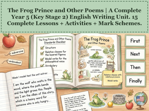 The Frog Prince and Other Poems | Year 5 English Unit | 15 Complete Lessons + Resources