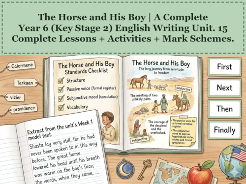 The Horse and His Boy | Year 6 English Unit | 15 Complete Lessons + Resources + Mark Scheme