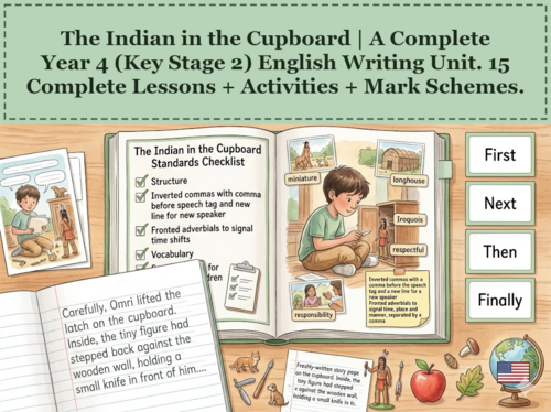 The Indian in the Cupboard | Year 4 English Unit | 15 Complete Lessons + Resources + Mark Scheme