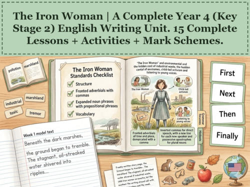The Iron Woman | Year 4 English Unit | 15 Complete Lessons + Resources + Mark Scheme