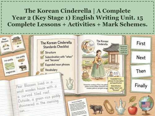 The Korean Cinderella | Year 2 English Unit | 15 Complete Lessons + Resources + Mark Scheme