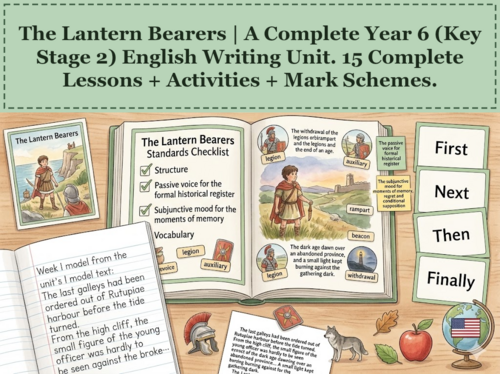 The Lantern Bearers | Year 6 English Unit | 15 Complete Lessons + Resources + Mark Scheme