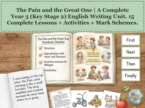 The Pain and the Great One | Year 3 English Unit | 15 Complete Lessons + Resources + Mark Scheme
