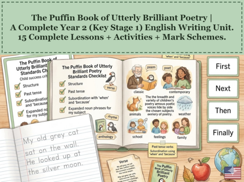 The Puffin Book of Utterly Brilliant Poetry | Year 2 English Unit | 15 Complete Lessons + Resources