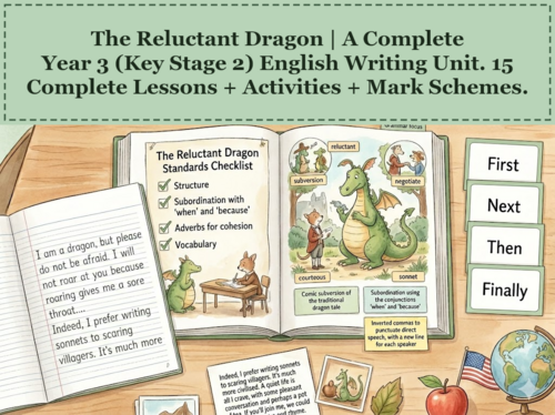 The Reluctant Dragon | Year 3 English Unit | 15 Complete Lessons + Resources + Mark Scheme