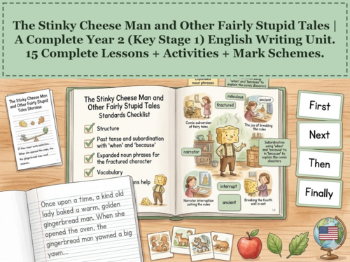 The Stinky Cheese Man and Other Fairly Stupid Tales | Year 2 English Unit | 15 Complete Lessons