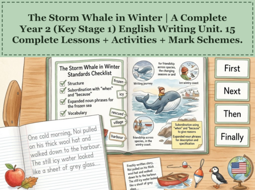 The Storm Whale in Winter | Year 2 English Unit | 15 Complete Lessons + Resources + Mark Scheme