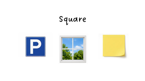 2D Shapes with Real life Objects