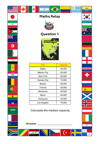 World Cup 2026 Maths Relay