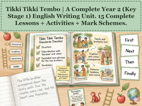 Tikki Tikki Tembo | Year 2 English Unit | 15 Complete Lessons + Resources + Mark Scheme