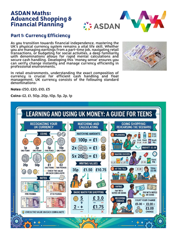 ASDAN Maths - Understanding and Using UK Money