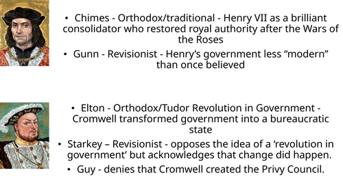 AQA Tudor 1C - HIstorians Views Overview PPT