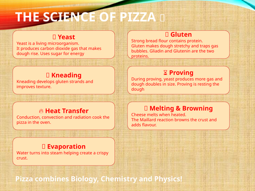 The science of Pizza making