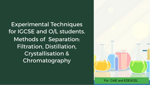 Presentation notes of Separation of mixtures ( experimental techniques)