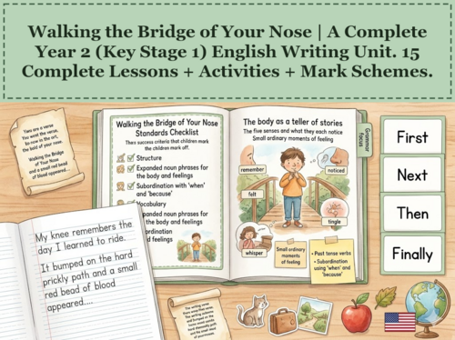 Walking the Bridge of Your Nose | Year 2 English Unit | 15 Complete Lessons + Resources
