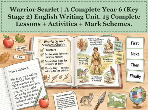 Warrior Scarlet | Year 6 English Unit | 15 Complete Lessons + Resources + Mark Scheme
