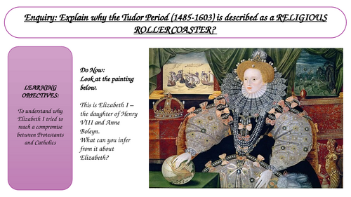 KS3 Why was the Tudor Period a Religious Rollercoaster L10 Elizabeth I's Middle Way