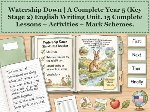 Watership Down | Year 5 English Unit | 15 Complete Lessons + Resources + Mark Scheme