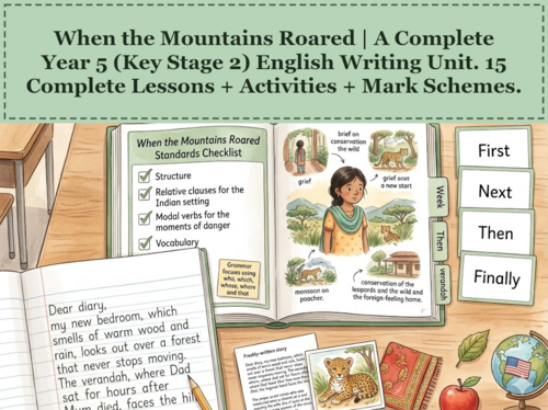 When the Mountains Roared | Year 5 English Unit | 15 Complete Lessons + Resources + Mark Scheme