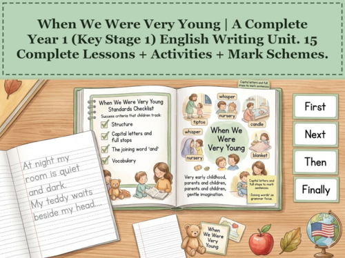 When We Were Very Young | Year 1 English Unit | 15 Complete Lessons + Resources + Mark Scheme
