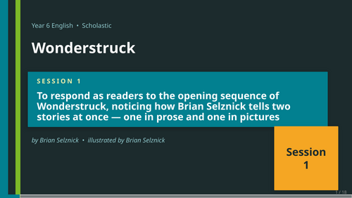 Wonderstruck | Year 6 English Unit | 15 Complete Lessons + Resources ...