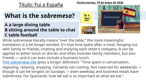 Spanish Holidays in the Preterite Tense – GCSE/KS3 Lesson