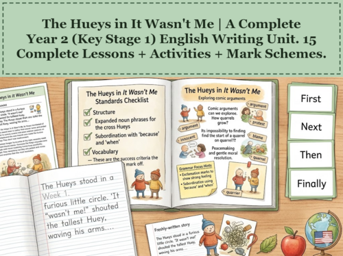 The Hueys in It Wasn't Me | Year 2 English Unit | 15 Complete Lessons + Resources + Mark Scheme
