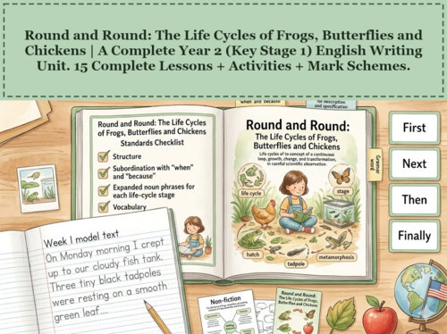Round and Round: The Life Cycles of Frogs, Butterflies and Chickens | Year 2 English Unit