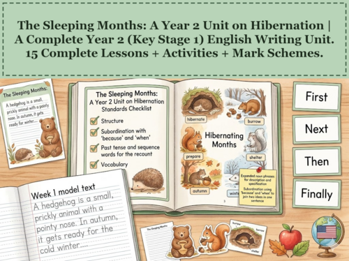 The Sleeping Months: A Year 2 Unit on Hibernation | Year 2 English Unit | 15 Complete Lessons