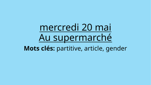 French supermarket shopping
