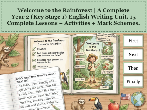 Welcome to the Rainforest | Year 2 English Unit | 15 Complete Lessons + Resources + Mark Scheme